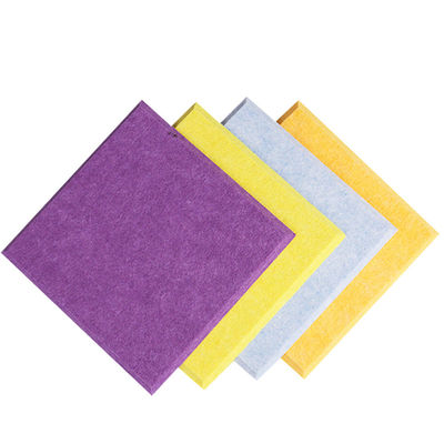 PET Felt Square Acoustic Panels 9mm Sound Aborbing Wall Board For KTV