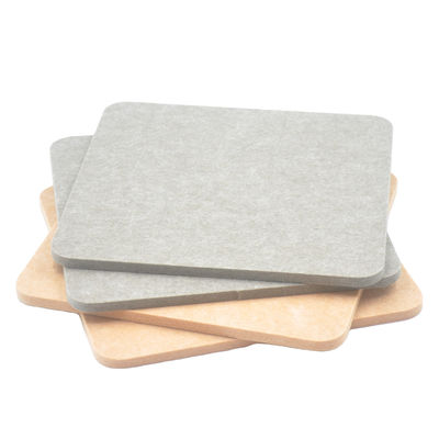 PET Felt Square Acoustic Panels 9mm Sound Aborbing Wall Board For KTV