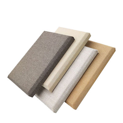 25mm  / 50mm Fabric Acoustic Panel Polyester Fiber Fabric Wrapped Sound Panels For Gym