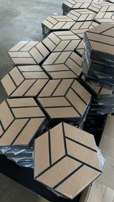 10mm PET Wood Veneer Acoustic Panels Slat Acoustic Decorative Panel No MDF