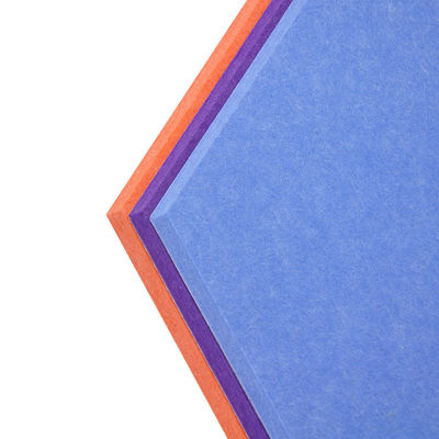 PET Sound Absorbing Hexagon Acoustic Panels For Home Office Classroom Wall