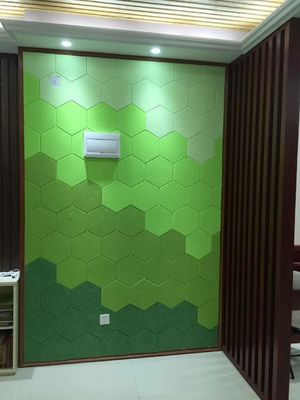 9mm / 12mm PET Customized Acoustic Panels Carved For Home School Wall