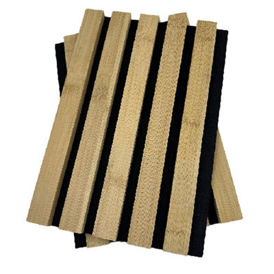 21mm Natrual Wood Veneer Wooden Grille Acoustic Wall Panel Solid Wood MDF