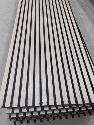 Modern Interior Wood Akupanel Grey Oak Acoustic Wooden Slat Wall Panels