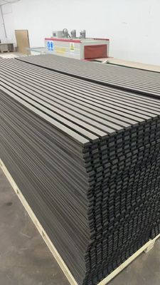 Interior Wooden Slatted MDF Acoustic Panels For Soundproof Wall And Ceiling