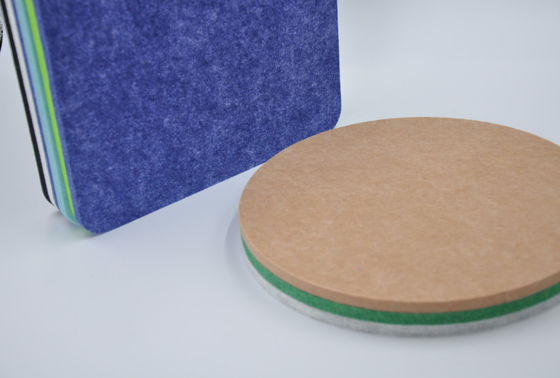Contemporary PET Square Acoustic Panels Polyester Fiber Sound Absorbing Board Custom