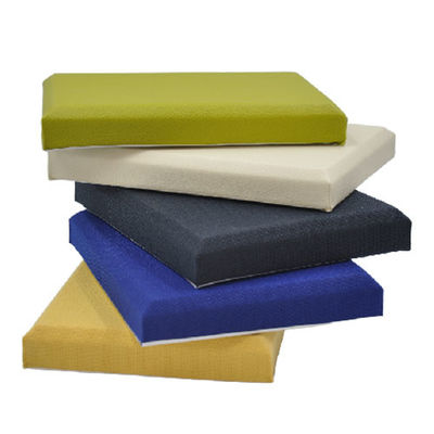 Soft Fabric Wrapped Acoustic Wall Panels Glass Fiber Soundproof Fabric Panels