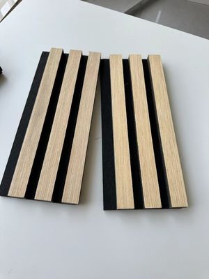 21mm Akupanel Modern Style Wood Acoustic Panel MDF Soundproof Hotels Living Rooms Veneer Wall Panel