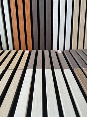 Wooden Grille Akupanel Authentic Wood Veneer Finishes Interior Decoration Wall Panel