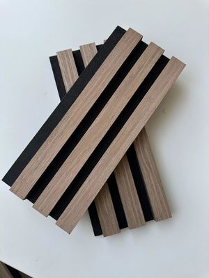 Wooden Polyester Fiber Acoustic Panels Akupanel MDF Veneer Wood Slat Acoustic Panels