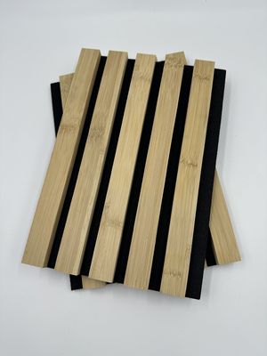 Natural Bamboo Wood Akupanel Sound Absorption Interior Acoustic Wood Wall Panels