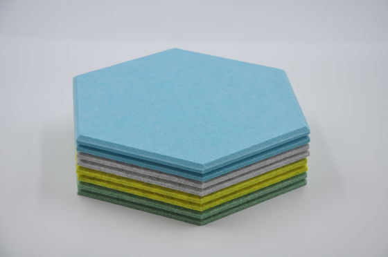 10mm Architectural Hex Acoustic Panels Felt Sound Absorbing Wall Panels