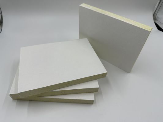 White Fiberglass Sound Absorbing Panels Glass Wool Acoustic Ceiling Tiles
