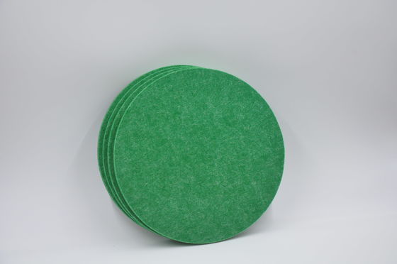 Felt Polyester Fiber Round Acoustic Panels Sound Absorbing Customized For Auditorium