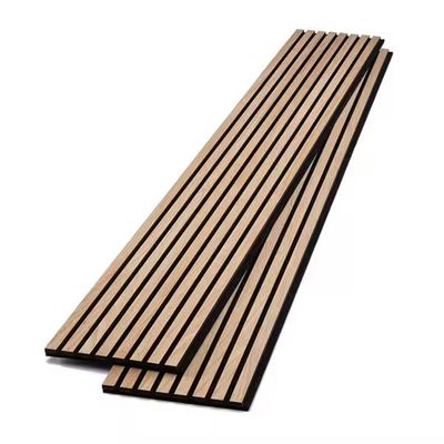 21mm Soundproof Acupanel Acoustic Wood Panel Veneer MDF PET Slat Acoustic Panels