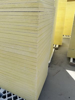 25mm Sound Absorbing Cotton Fabric Acoustic Panel Inner Core Yellow Fiberglass Cotton