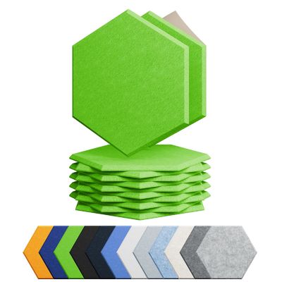 Hexagon Polyester Fiber Acoustic Wall Panels Interior Home Decoration
