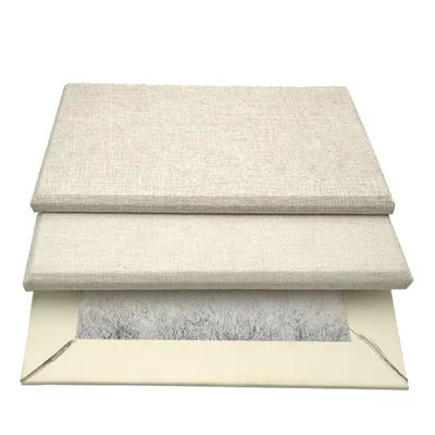 1200 X 600 Fabric Acoustic Wall Panel Adhesive Fiberglass Sound Absorbing Fabric Coverd
