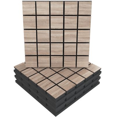 Wholesale Inner Decoration Items China Made Polyester Fiber Soundproof Wall Boards and Wood Slat Acoustic Panels