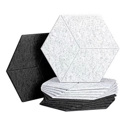 Soundproof 9mm PET Felt Acoustic Panels Acoustic Hexagon For Wall Covering And Decoration