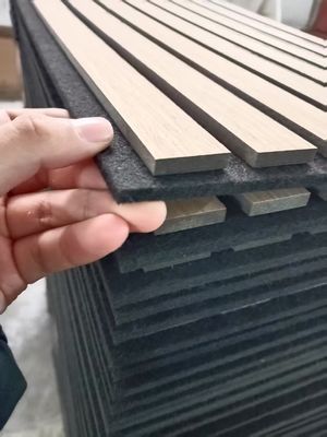 Architectural Wooden Acoustic Baffle Panel With Fire Resistant And Moisture Proof Core