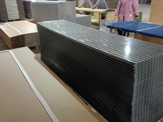 Factory Customizable Wood Acoustic Wall Panels PET with Wood Finish Decoration