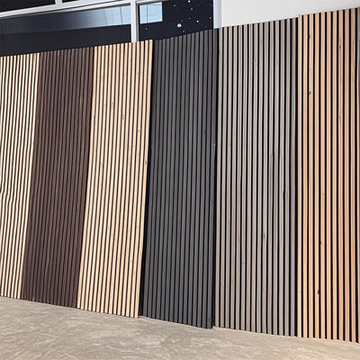 Wood Grain Slat Acoustic Panel Integrated Sound Absorption Noise Solutions for Contemporary Interiors