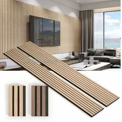 Natural Bamboo Wood Akupanel Acoustic Wall Panels Building Materials Wholesale 