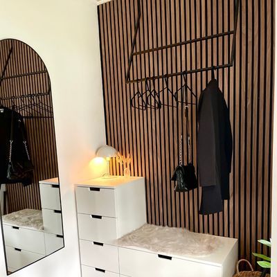 Akupanel 240 X 60 Cm Decorative Home Wall Wood Slat Sound Absorbing