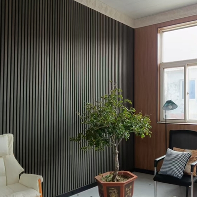 Linear Wood Acoustic Panels Fast Installation Home Office Theater Wall Decoration
