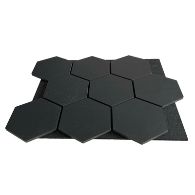 OEM ODM Wood Veneer Hexagonal MDF Acoustic Wall Panel