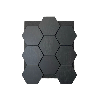 OEM ODM Wood Veneer Hexagonal MDF Acoustic Wall Panel