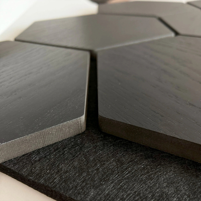 OEM ODM Wood Veneer Hexagonal MDF Acoustic Wall Panel