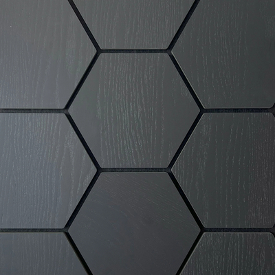 OEM ODM Wood Veneer Hexagonal MDF Acoustic Wall Panel