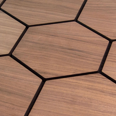 Wood Grain Hexagonal 3D Panels: Factory Made Superior Sound Effect And Design Masterpiece