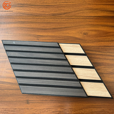 Diamond-shaped wood grain veneer DIY living room decoration sound-absorbing board