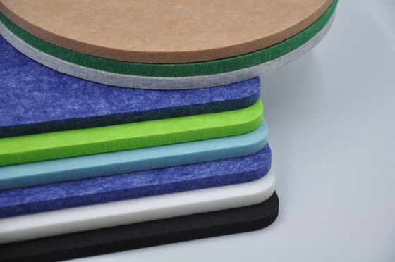 Fireproof 100% Polyester Fiber Sound-absorbing Board Wholesale Soundproof Wall Panels  Felt Sound Absorbing Board PET Acoustic Panels