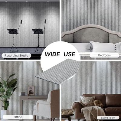 Modern Eco-Friendly PET Acoustic Panels Double-Layer Polyester Fiber Sound Insulation Board for Hotel Use Graphic Design