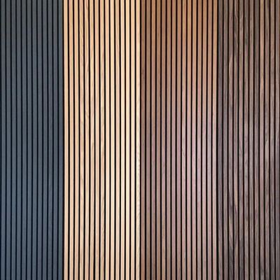 Indoor Wood Slat Sound Absorbing Panels For Offices Homes And Studios Acoustic Environment