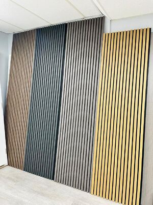 Europe Modern Wood Slat Acoustic Wall Panels For Interior Sound Absorption And Decoration