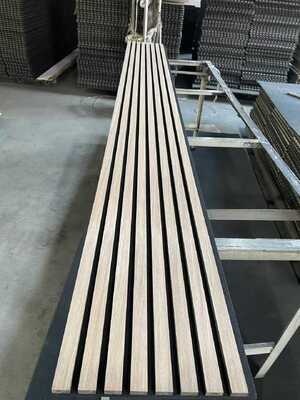 Acoustic Wood Slat Panels Custom Slat Spacing NRC>0.85 for Boutique Offices Statement Home Walls Easy DIY Install