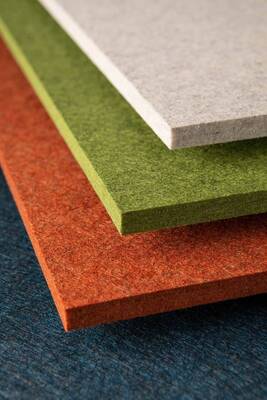 High NRC ≥0.85 Polyester Acoustic Panel for Noise Reduction E1 Grade Low Formaldehyde Polyester Acoustic Panels