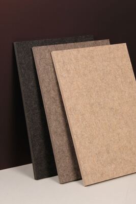 High NRC ≥0.85 Polyester Acoustic Panel for Noise Reduction E1 Grade Low Formaldehyde Polyester Acoustic Panels