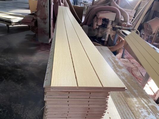 Multilayer Solid Wood Acoustic Panel for Luxury Residential Living Room Background Wall E0 Grade CE Certified Eco-friendly