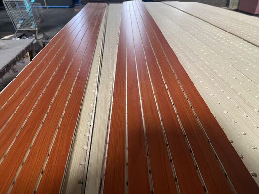 Multilayer Solid Wood Acoustic Panel for Luxury Residential Living Room Background Wall E0 Grade CE Certified Eco-friendly