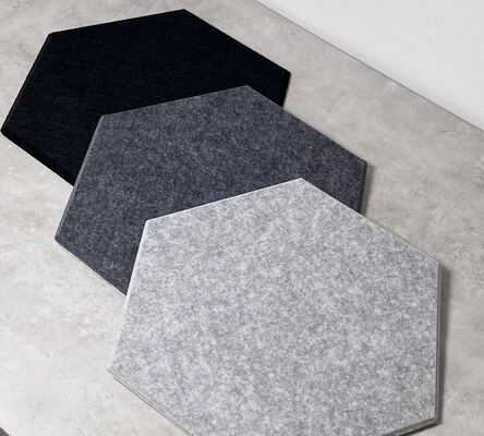 Hexagonal Acoustic Panel CATILAN PET Sound-absorption Panels High NRC 0.85 Custom Shape Class A And Class B Flame Retardancy