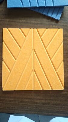 Modern Design 9mm Carved PET Acoustic Felt Sheet Wall Panel For Office & Hotel