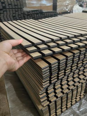 Wood Slats Akupanel Acoustic Slat Wood Wall Panels For Sound Absorbing
