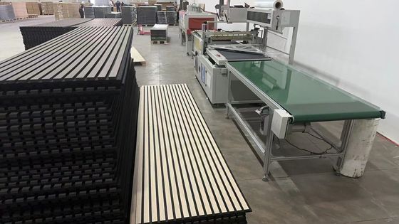 Acoustic Wall Panel Wood Slat Design Custom Color 240 X 60cm Factory Wholesale