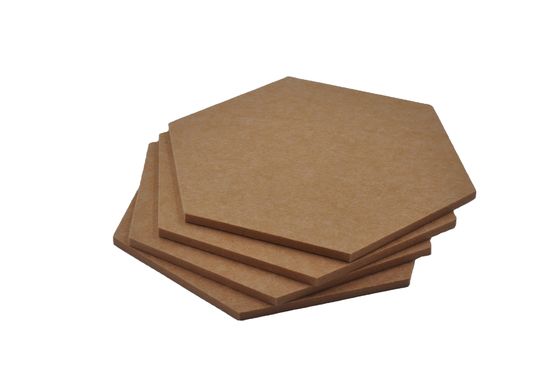 Recycled PET Wall Hexagon Acoustic Panel 9mm / 12mm Indoor Decoration